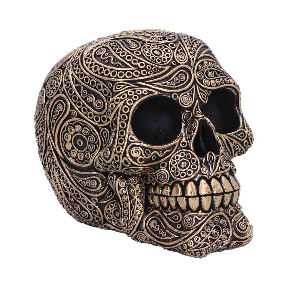 Nemesis Now - Paisley 15cm Beeld/figuur - Schedel - Goudkleurig